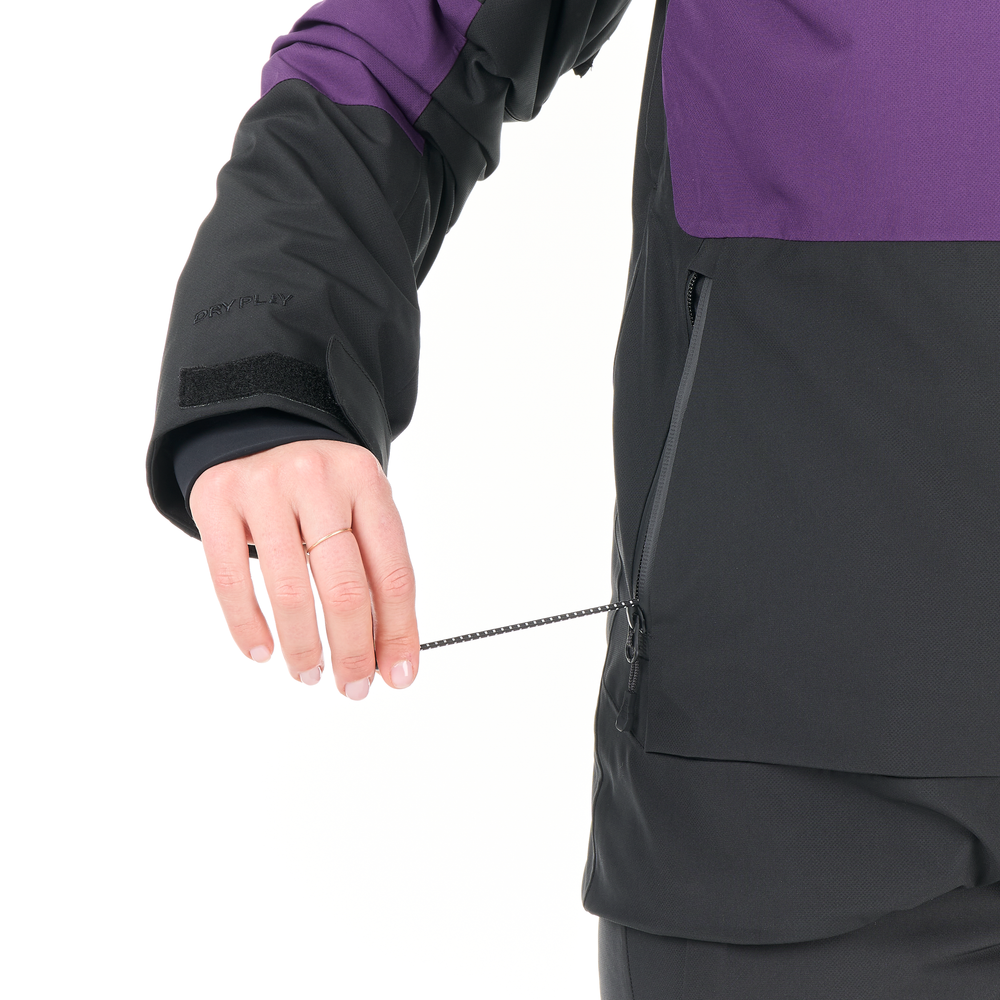 Adjustable hem with drawcord