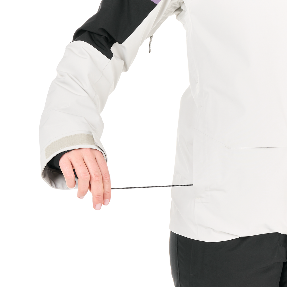 Adjustable hem with drawcord