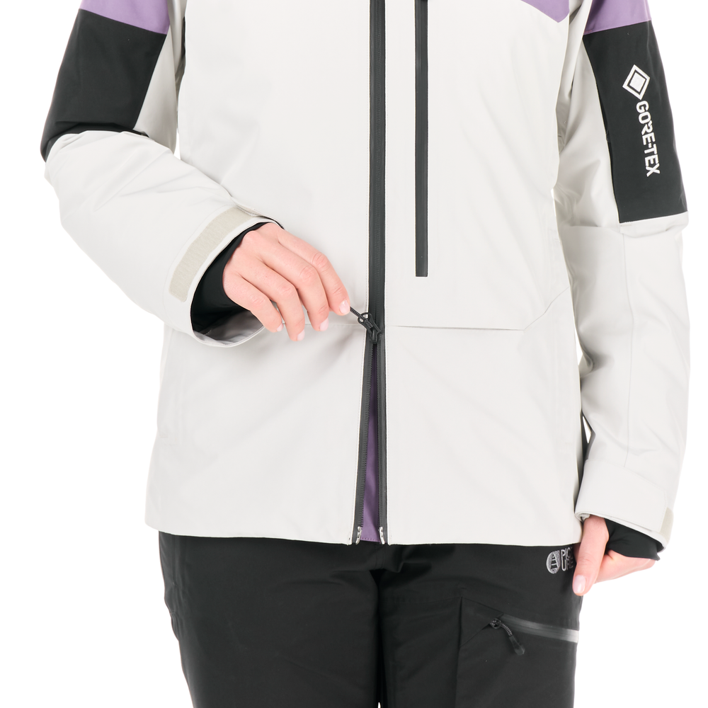 YKK® waterproof two-way zipped opening