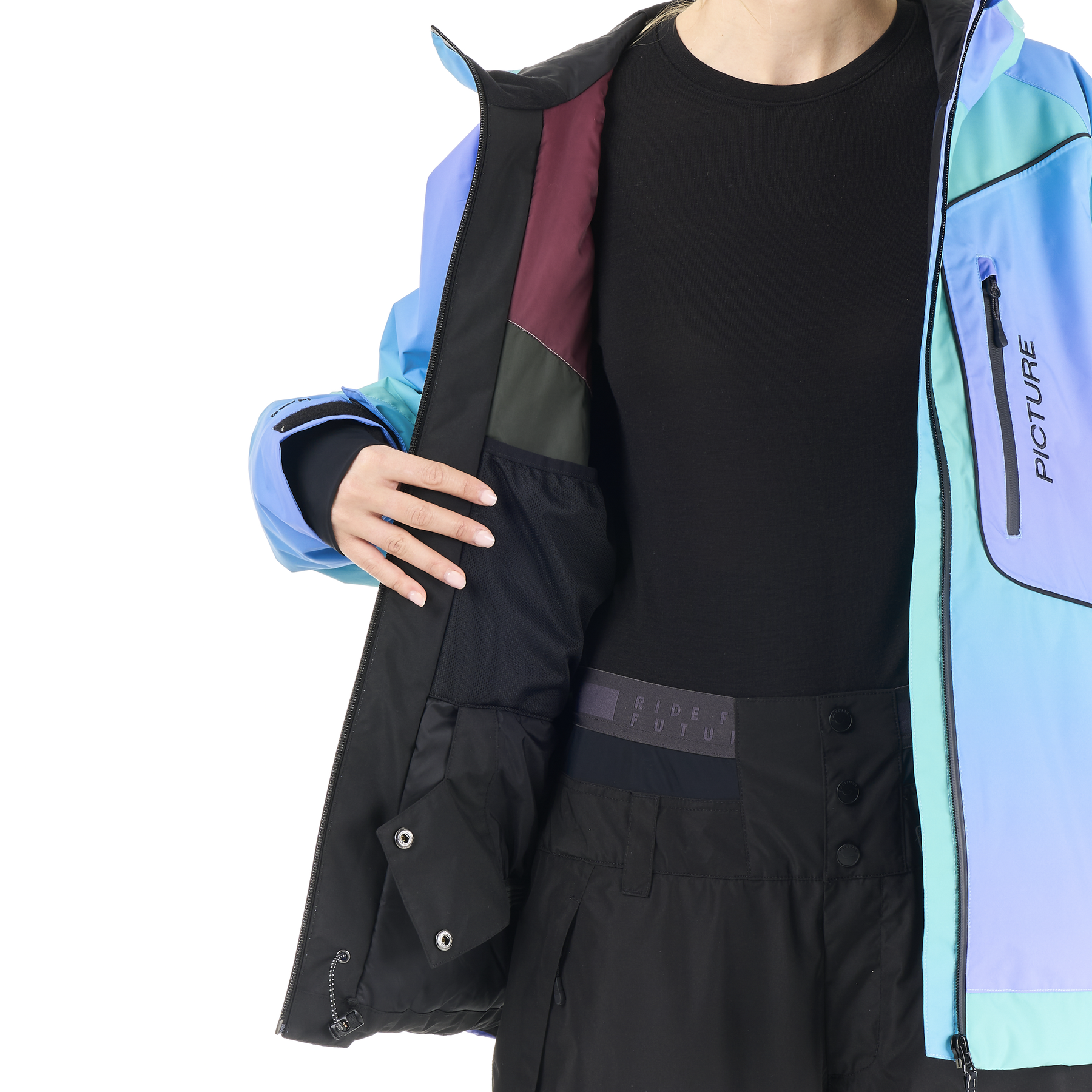 LUMA GRADIENT JACKET __color:Frozen_Gradient_Print#13
