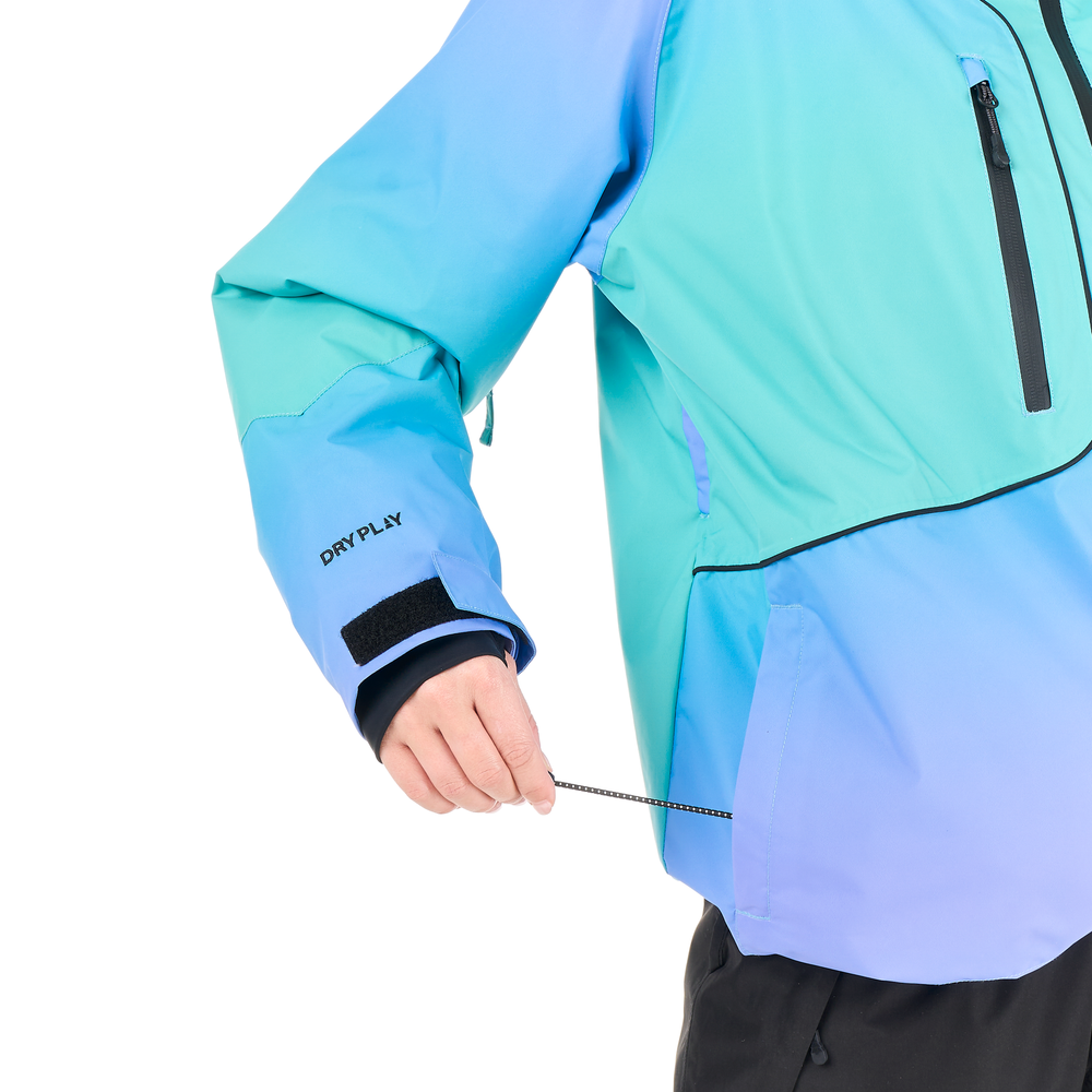 Adjustable hem with drawcord