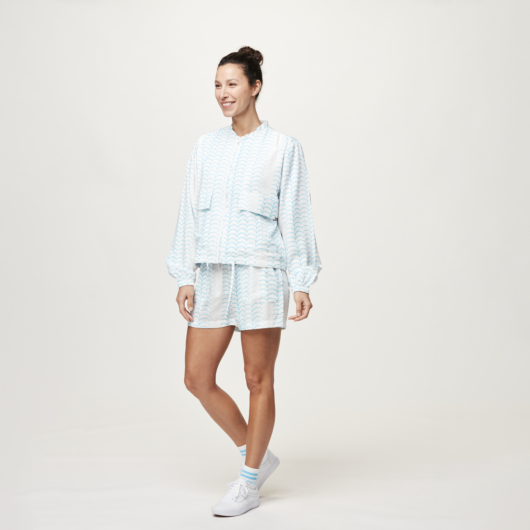 MADELEENE JKT __color:Water_Stripes_Print#19