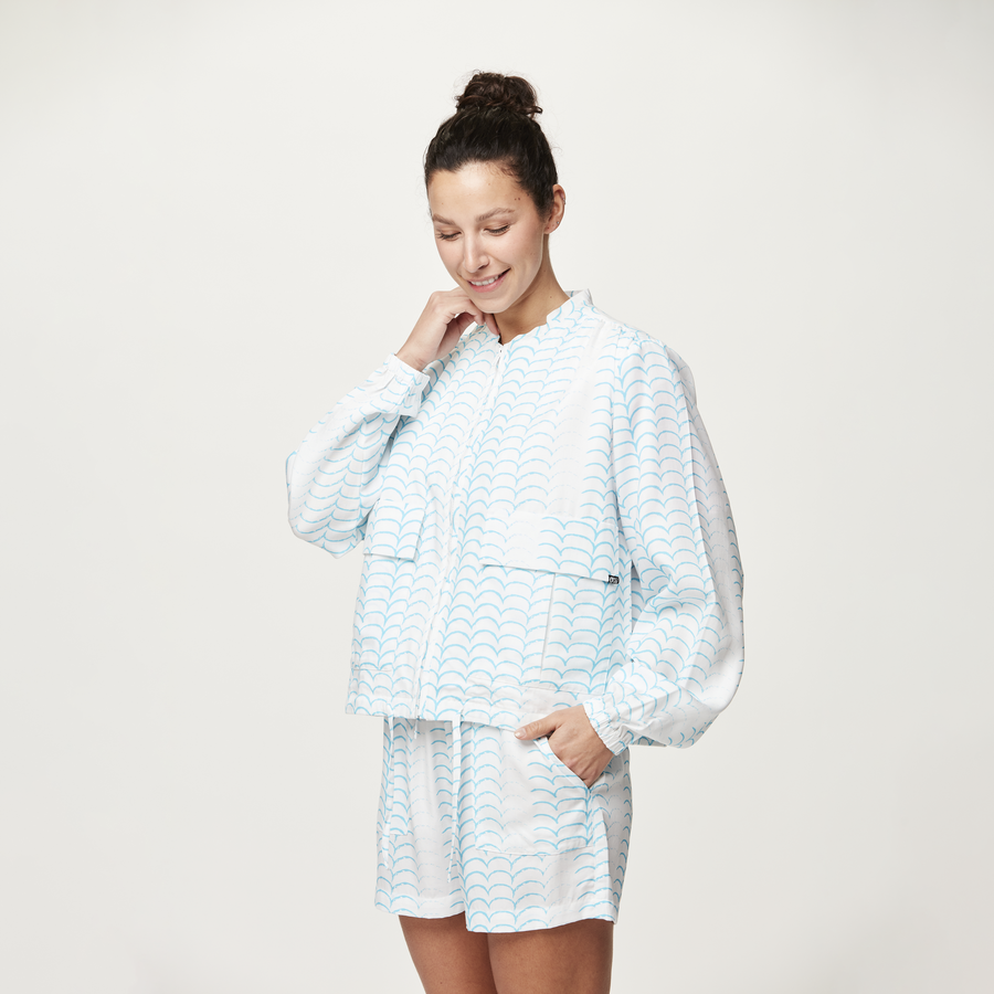 MADELEENE JKT __color:Water_Stripes_Print#20