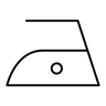 Iron at a low temperature (not exceeding 110°C)
